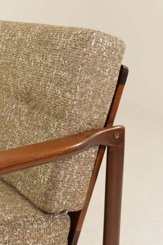 Image 1 of Scandinave modern longue chair green granola 1960 design by Z.Baczyk