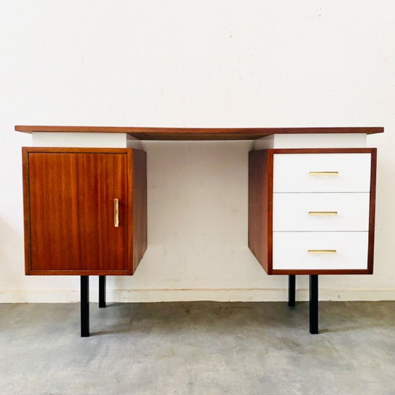Scrivania vintage di design danese, anni '60, in teak. – Scrivanie, Wood (photo 2 of 5)