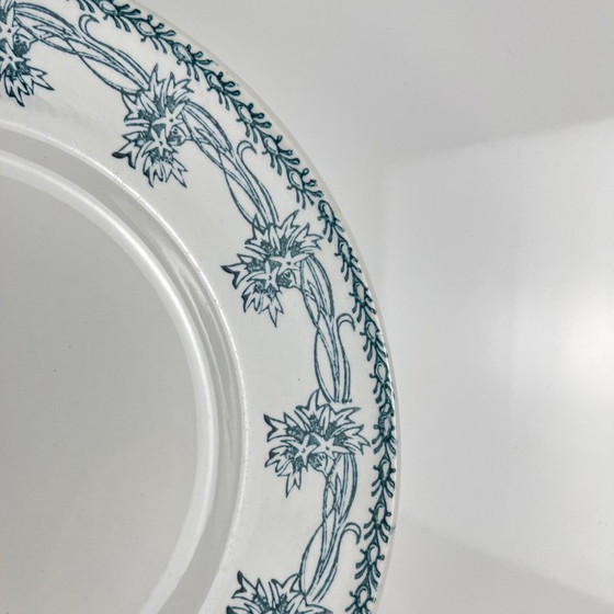 Image 1 of Set of 4 St Amand dinner plates, circa 1930, ironstone