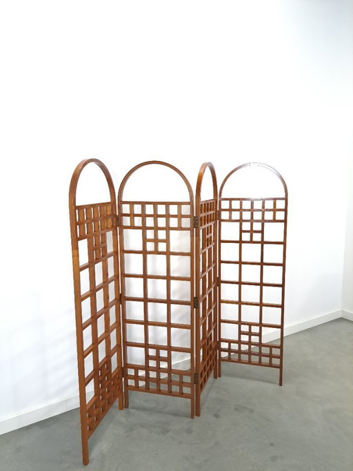 Biombo de madera de teca