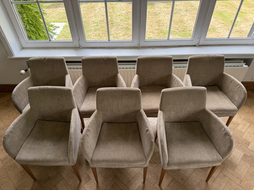 Set Arketipo eetkamerstoelen