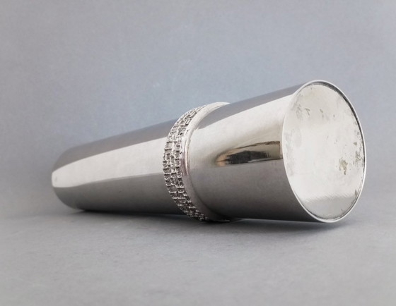 Image 1 of Vaso brutalista in acciaio, anni '70, BMF Fritz Nagel, Germania