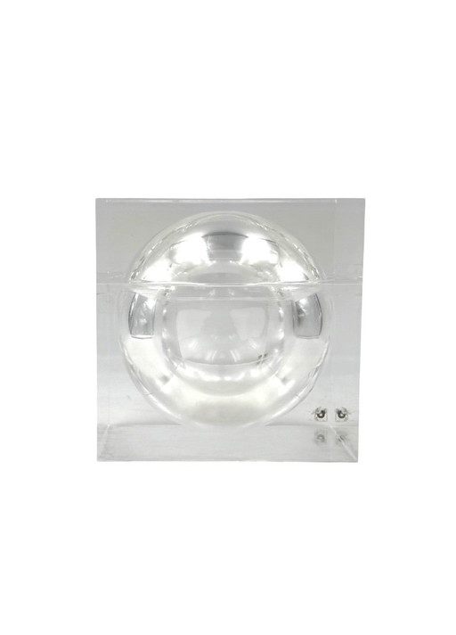 Space age lucite large Ice Bucket mod. Bombo, Studio TG, Guzzini Italy, ca. 1970s