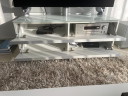 Supporto TV Spectral Catena bianco/vetro bianco/cromo