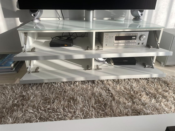 Image 1 of Mueble de TV Spectral Catena blanco/cristal blanco/cromo