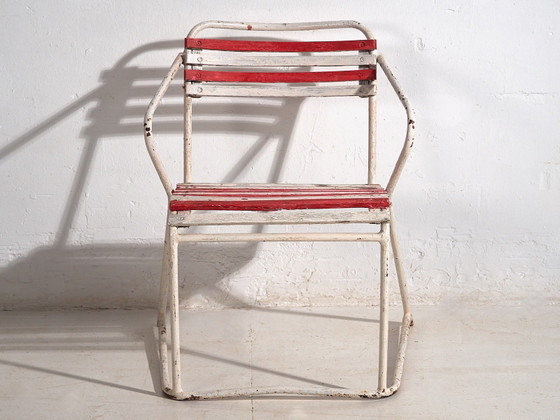 Chaises de jardin empilables antiques (c.1920). Lot de 2 pièces – Iron, Rustic (photo 28 of 28)