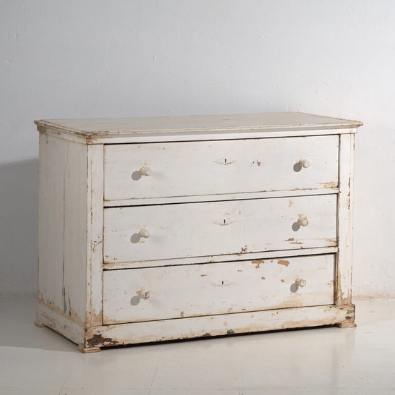 Commode blanche antique (c.1920) #24 (photo 7 of 40)
