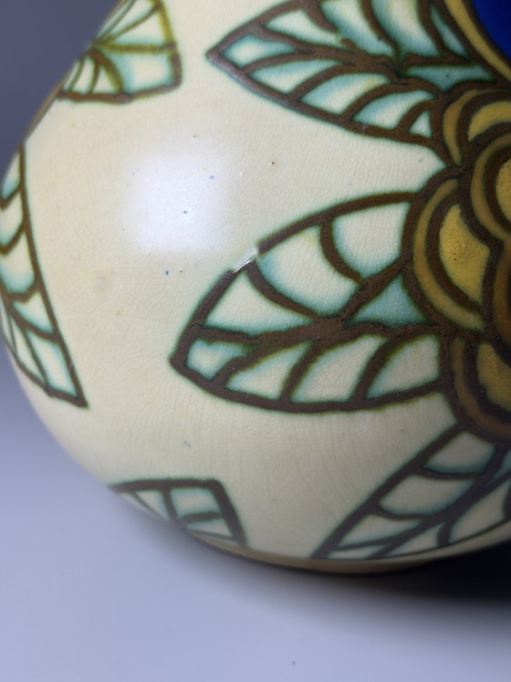 Image 1 of Boch Frères Keralux Art Deco Vase by Charles Catteau – Belgium, ca. 1925–1930