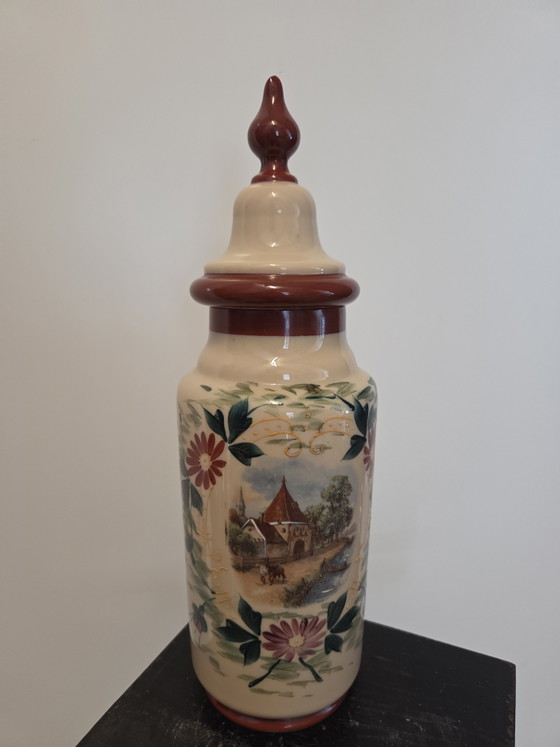 Image 1 of 2 antique opaline vases