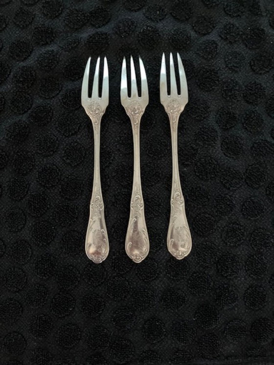 Image 1 of 6 cubiertos de pescado plateados