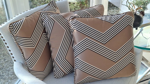 Eichholtz elegante Zierkissen in Gold-Bronze - Neu!