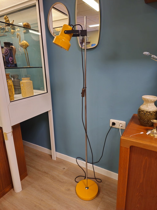 Vintage Floor Lamp Standing Lamp Yellow Adjustable