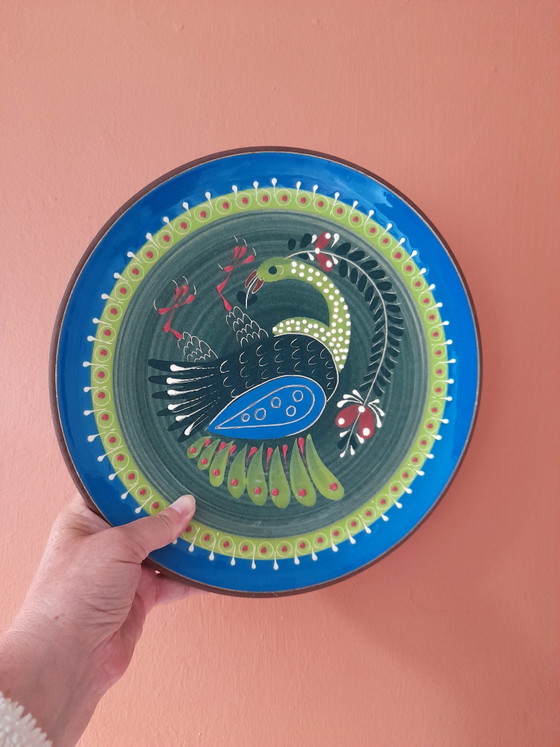 Folkloric Bird Wall Plate – Wall decoration, Ceramic (photo 5 of 5)