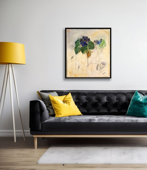 Bruni, Bruno - Fiore - lithographie offset couleur - signée à la main