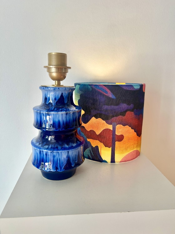 Image 1 of Lampe vase de l'ère spatiale fabriquée à partir d'un vase pagode Scheurich