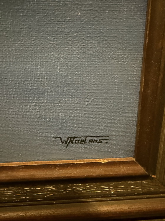 Image 1 of Dipinto surrealista W.Roelans 1984 (Belgio)