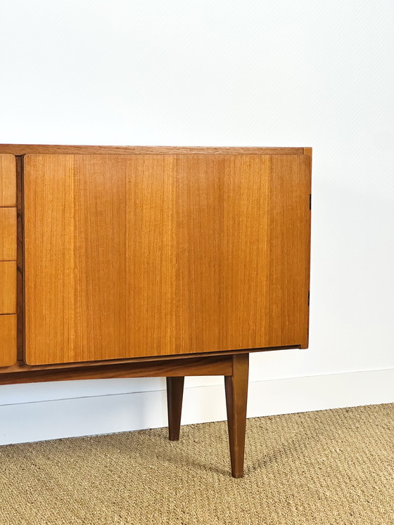 Image 1 of Minimalist Scandinavian teak sideboard, 1960s