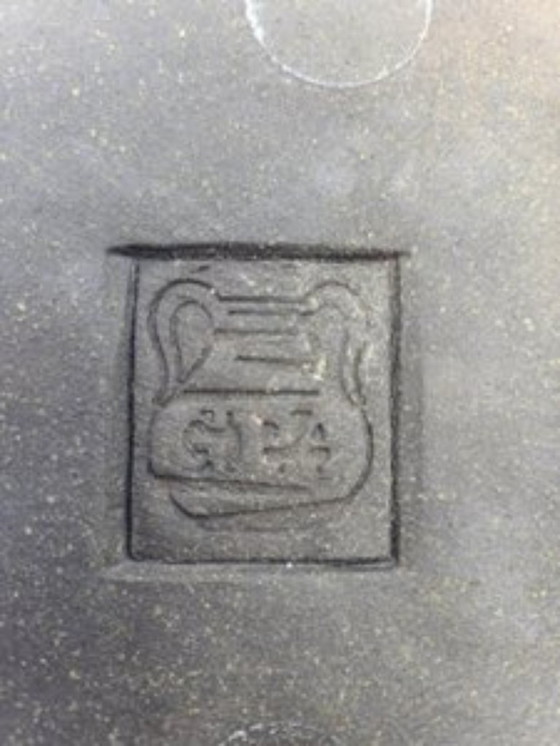 Image 1 of Alsatian stoneware ceramic pottery, glazed, France, 1950