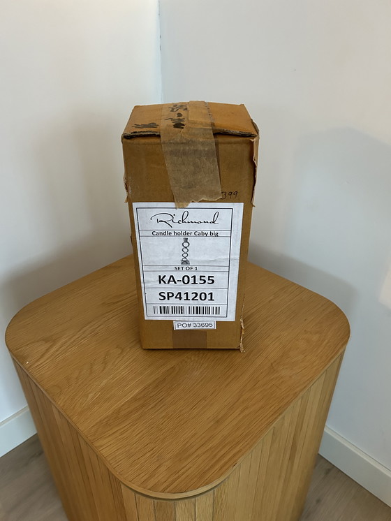 Image 1 of Portacandele Richmond Caby – oro – 26 cm – design di lusso