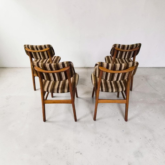 Image 1 of 4er Set Mid Century Esszimmerstühle Stuhl Danish Design 1960er Jahr