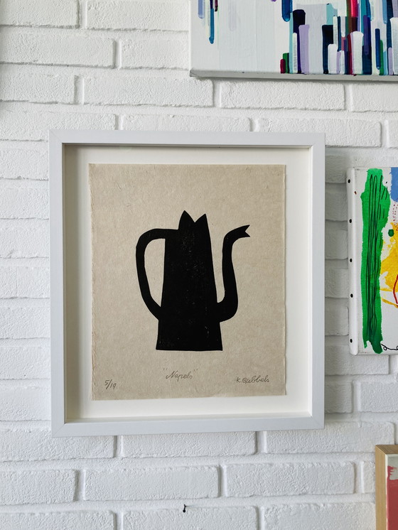 Image 1 of Klaas Gubbels - Xilografia - "Napoli" - artglass