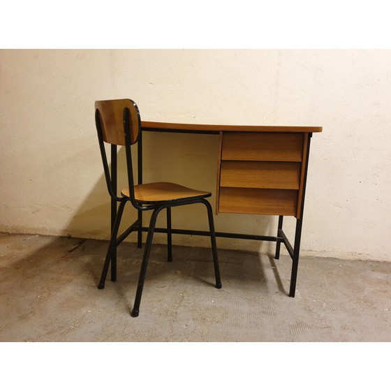 Image 1 of Vintage desk and chair Gino 1970