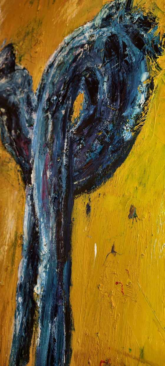 Image 1 of Vintage Monumentales Originalgemälde Quo Vadis XVIII 140x120cm / Monumental Original Painting Contemporary Expressionism