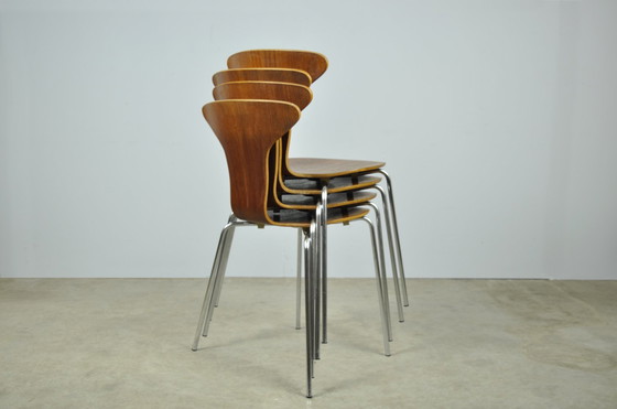 Image 1 of Fritz Hansen / Vintage Mosquito Dining Chairs / Arne Jacobsen / 1960S Denmark