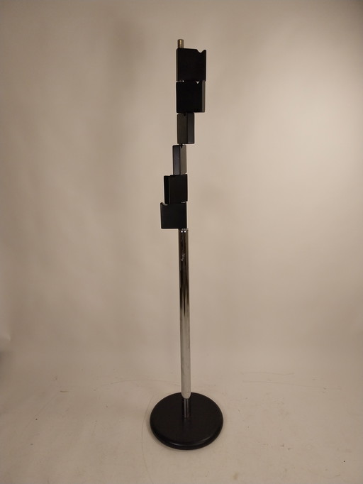 1 x 1960's kapstok made in Italy chroom en hout