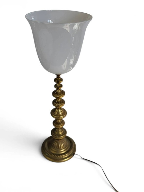 Lámpara Art Déco de latón – Lámparas de mesa, Brass, Art Deco (photo 6 of 11)