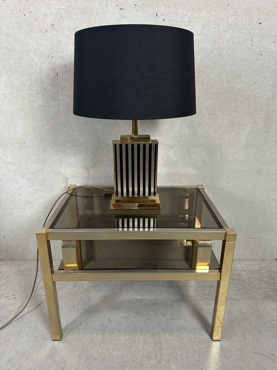 Image 1 of 2X Vintage ‘Black And Gold’ Tafellamp - Hollywood Regency