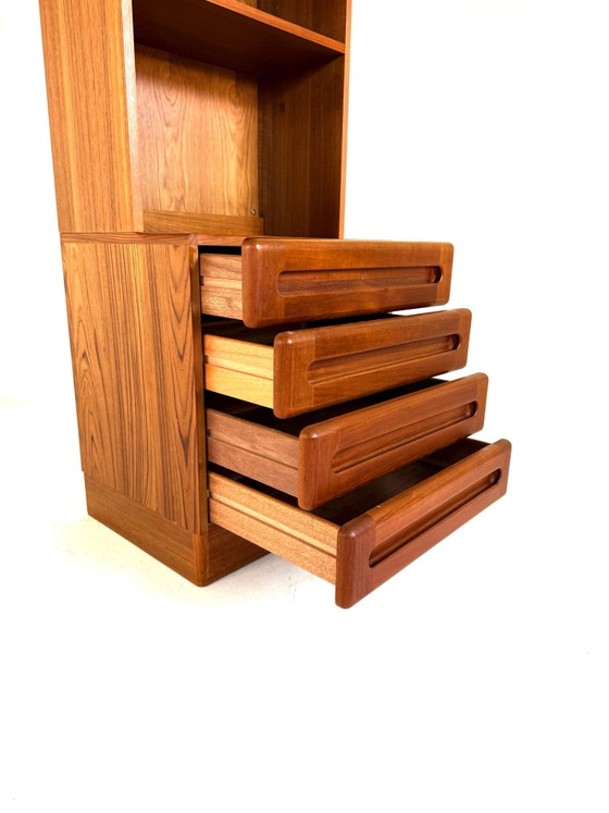 Libreria vintage in teak, Dyrlund ‘80, Librerie, Legno, Metallo, Marrone (foto 6 di 11)
