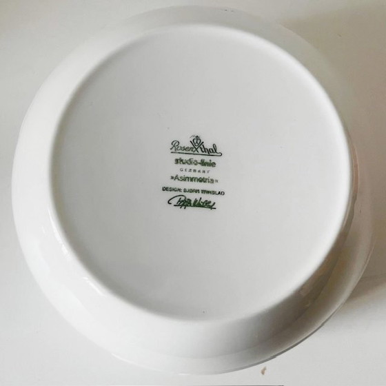 Image 1 of Ciotola vintage in porcellana bianca Rosenthal Asimmetria, metà secolo, anni '60