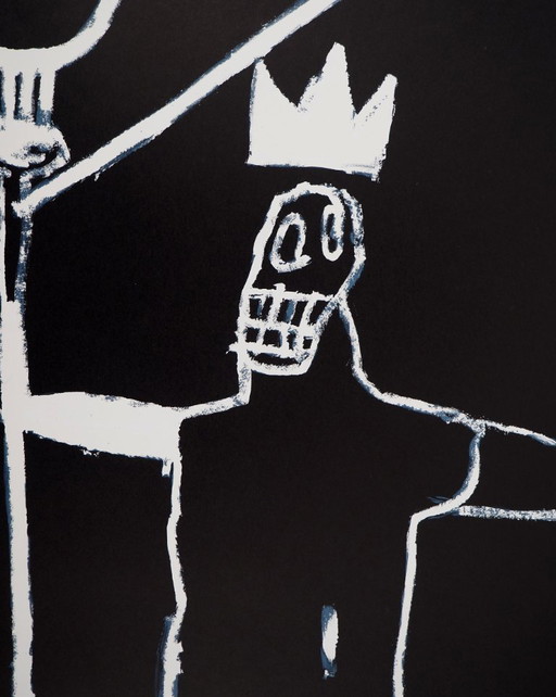 Jean-Michel Basquiat: Der König, signierte Lithografie – lithos zeefdrukken, Paper (photo 2 of 9)
