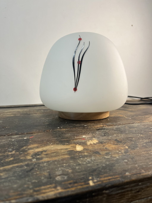 Vintage japandi mushroom table lamp