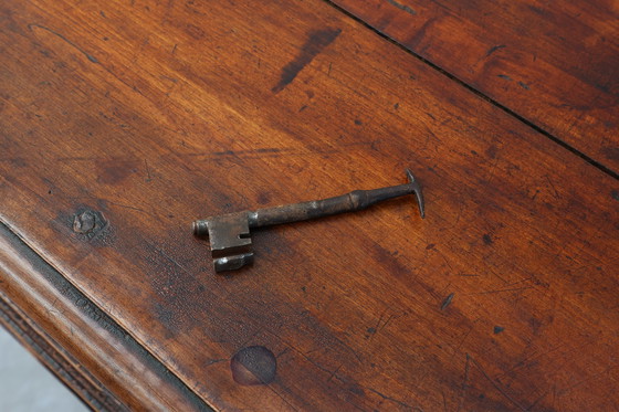 Image 1 of Rare French provincial carved cabinet or buffet with great patina, dated 1841