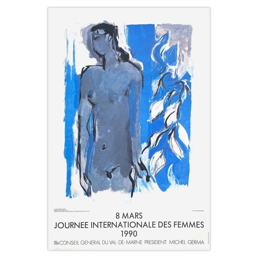 Charles-Pierre-Humbert-Ausstellung – Plakat zum Internationalen Frauentag 1990