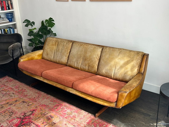 Sofá Mid-Century Fredrik A. Kayser Modelo 807 – Sofás de 3 plazas, Textile, Wood (photo 3 of 20)