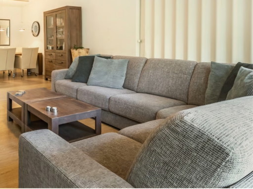 Stoff-Ecksofa 3/Eck/2-Sitzer Grau