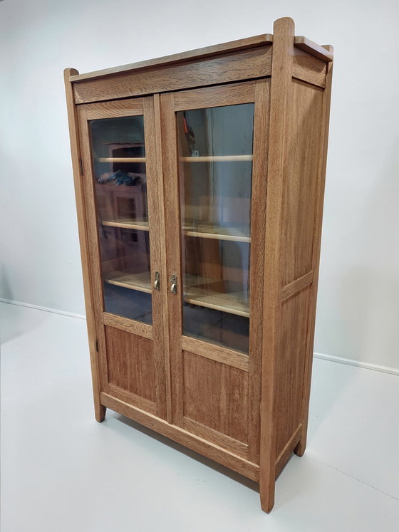 Image 1 of antieke boekenkast servieskast Art Deco