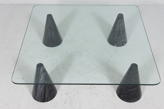 Image 1 of  Coffee Table/Table basse, marbre dans le style de Massimo Vignelli, Italie, années 1980