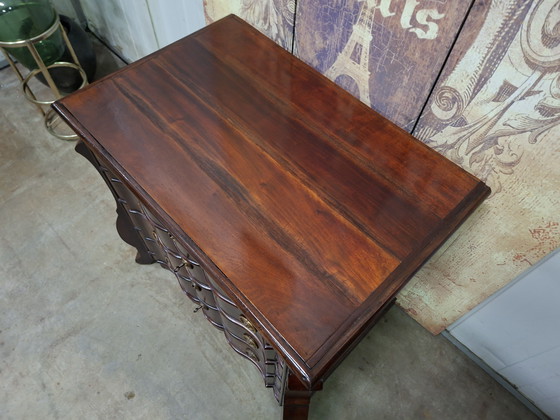 Image 1 of Antique Dutch chest of drawers, 18th century, dimensions 80x52cm and 79cm high.