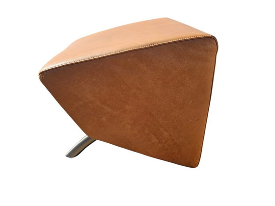 Image 1 of Poltrona + pouf abbinato - pelle - 2000