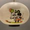 Light Pendant with Walt Disney Mickey Mouse from Doria Leuchten, 1950s – Pendant lamps, Glass, Brass (photo 4 of 9)