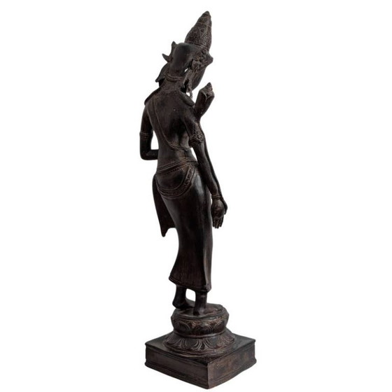Bronzen Tara – Khmer Revival – 128 – Beeldhouwkunst (photo 4 of 10)