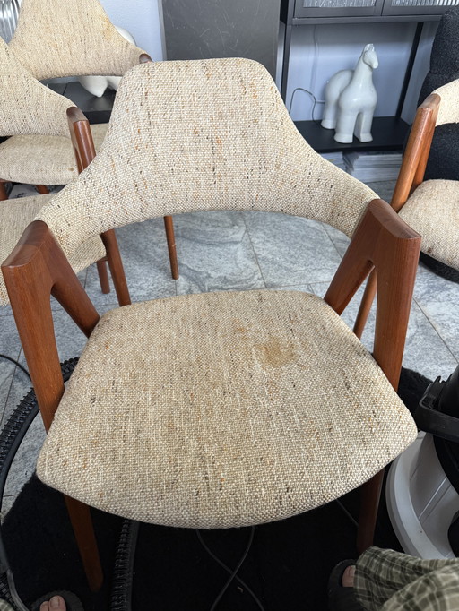 9 x Kai Kristiansen Sessel Stuhl Teak denmark Vintage Møbler