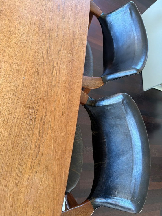 Image 1 of 8 Kirkegaard Model 42 met origineel leer bekleed, voor renovatie