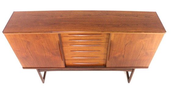Image 1 of  Vamo Sønderborg highboard attr. Arne Vodder | 194 cm vintage Deens design