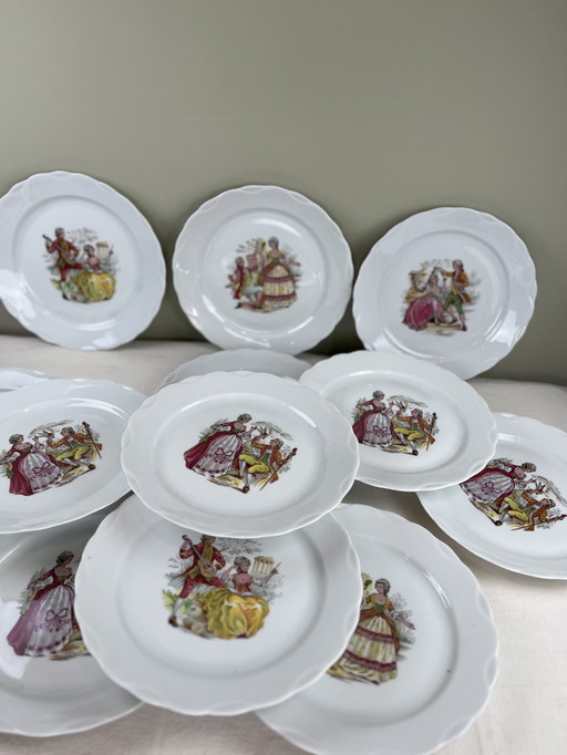 12 porcelain plates