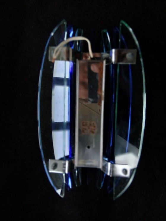 Image 1 of Bellissima lampada da parete Veca, Italia, 1970 Fontana Arte Design, blu